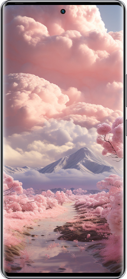 Силиконовый чехол Розовые облака для Infinix Zero 40 5G - 5660u-3822 изображение 