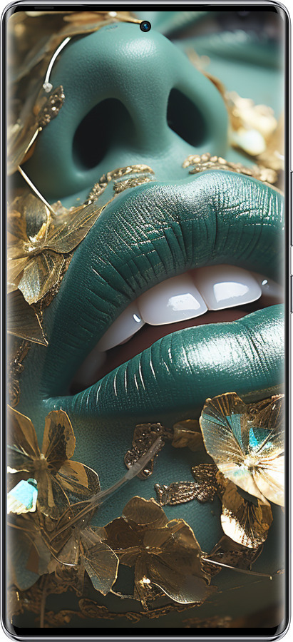 Силиконовый чехол Губы 2 для Infinix Zero 40 5G - 5667u-3822 изображение 