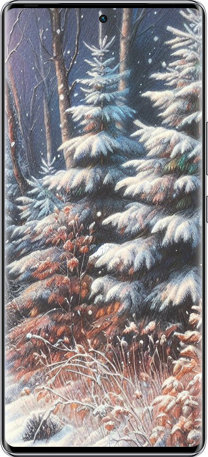 Силиконовый чехол Зимний пейзаж для Infinix Zero 40 5G - 5814u-3822 изображение 