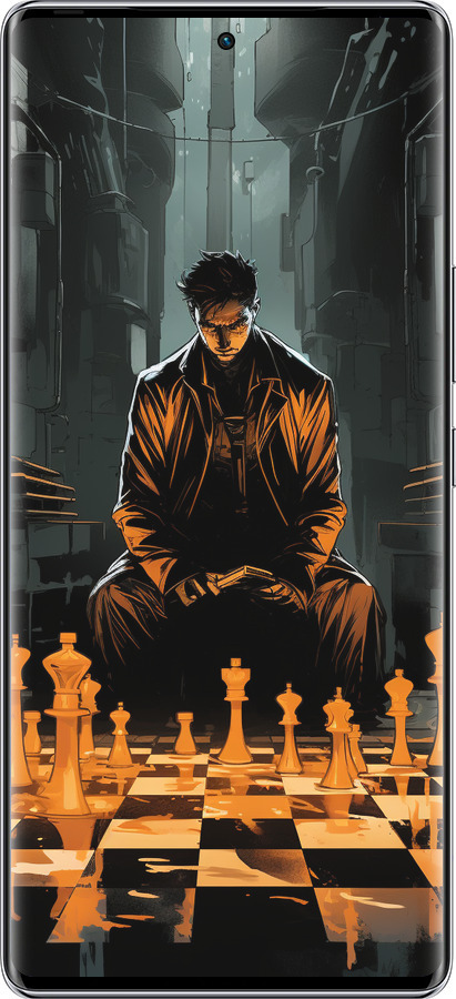 Силиконовый чехол Шахматы для Infinix Zero 40 5G - 5951u-3822 изображение 