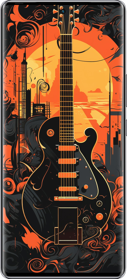 Силиконовый чехол Гитара для Infinix Zero 40 5G - 5957u-3822 изображение 
