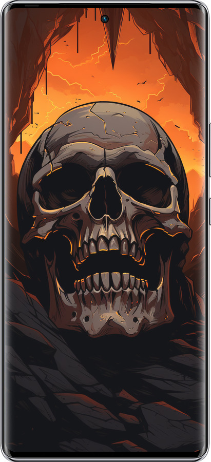 Силиконовый чехол Череп в пещере для Infinix Zero 40 5G - 5959u-3822 изображение 