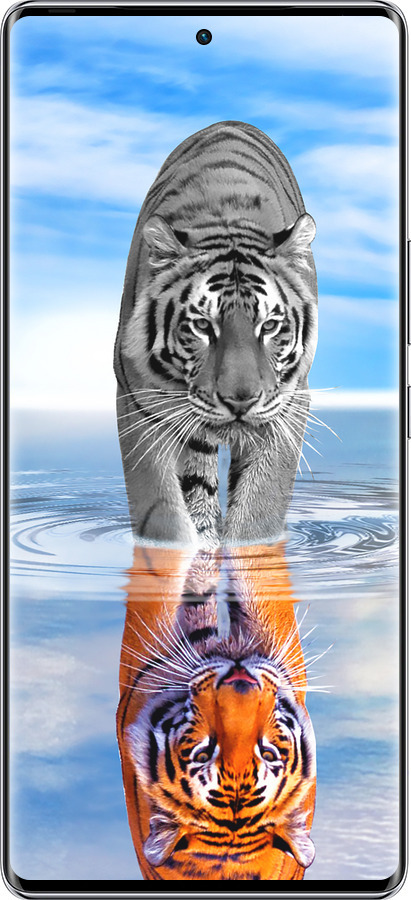 Силиконовый чехол Тигр для Infinix Zero 40 5G - 6016u-3822 изображение 