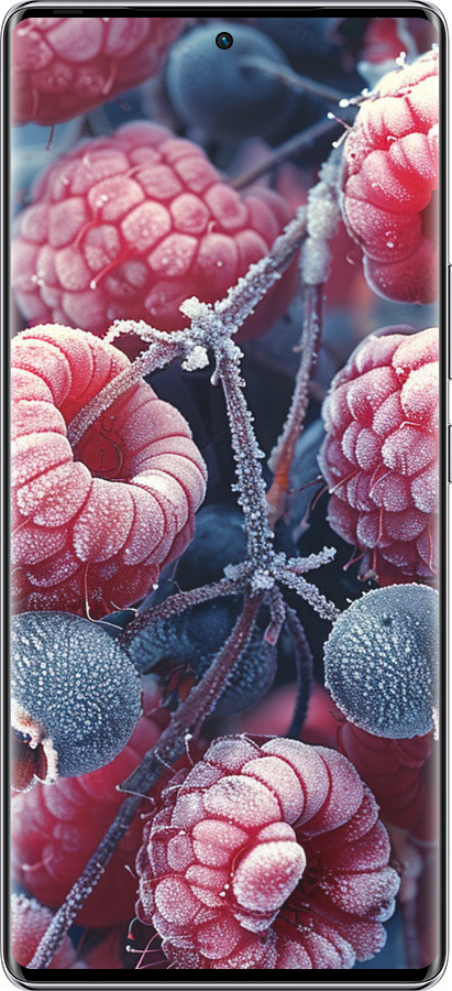 Силиконовый чехол Морозные ягоды для Infinix Zero 40 5G - 6033u-3822 изображение 