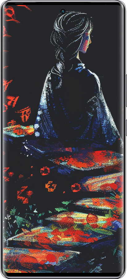 Силиконовый чехол Мечтательная девушка для Infinix Zero 40 5G - 6042u-3822 изображение 