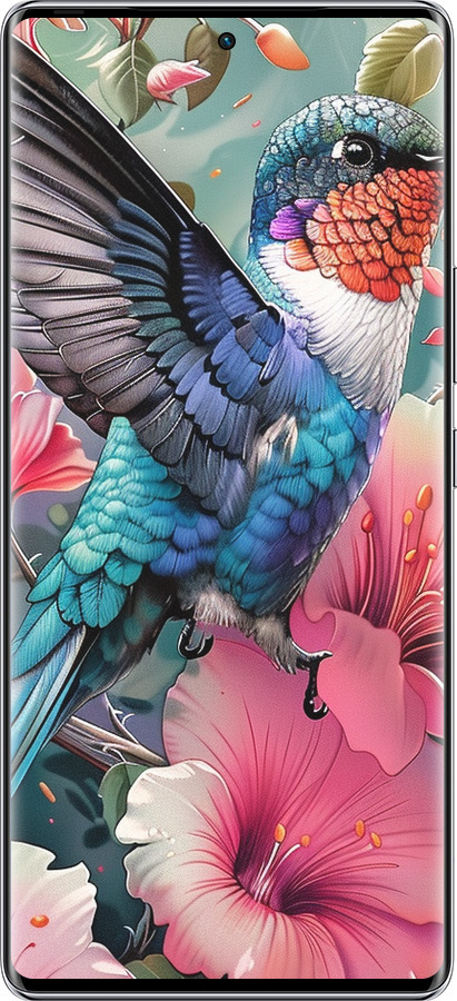 Силиконовый чехол Сказочная колибри для Infinix Zero 40 5G - 6051u-3822 изображение 