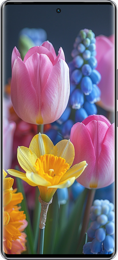 Силіконовий чехол Весняні квіти для Infinix Zero 40 5G - 6058u-3822 изображение 