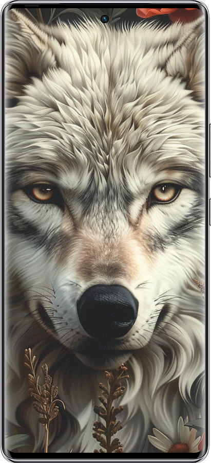 Силиконовый чехол Волчий взгляд для Infinix Zero 40 5G - 6066u-3822 изображение 
