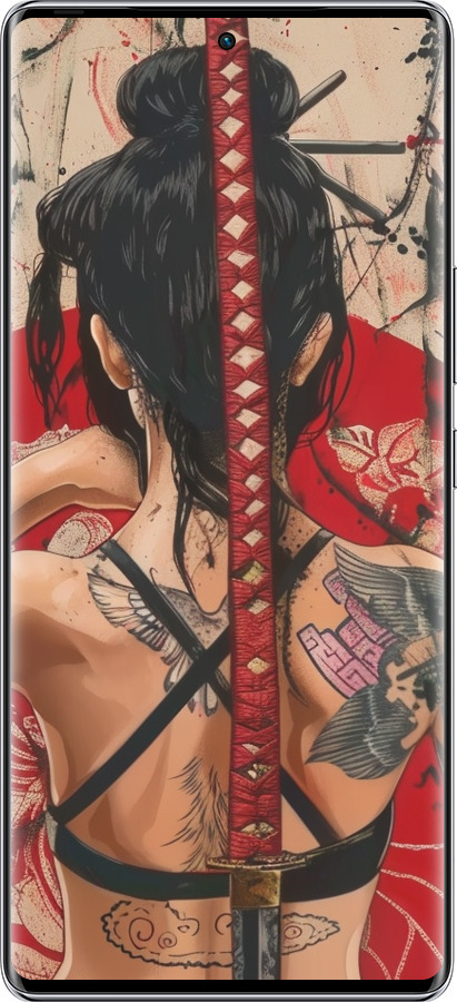 Силиконовый чехол Тайна катаны для Infinix Zero 40 5G - 6074u-3822 изображение 