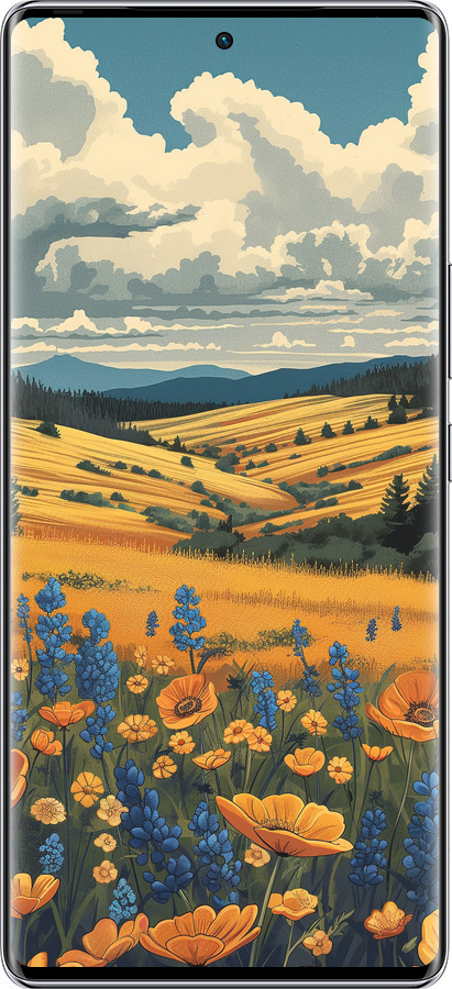 Силиконовый чехол Украинское поле для Infinix Zero 40 5G - 6082u-3822 изображение 