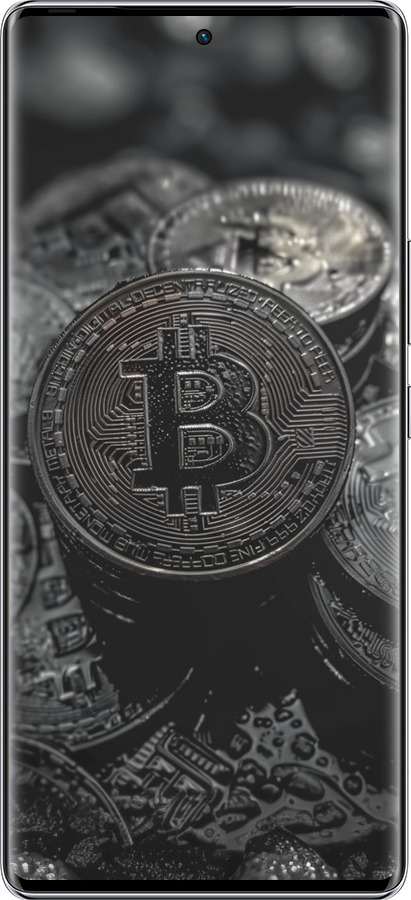 Силиконовый чехол Black Bitcoin для Infinix Zero 40 5G - 6090u-3822 изображение 