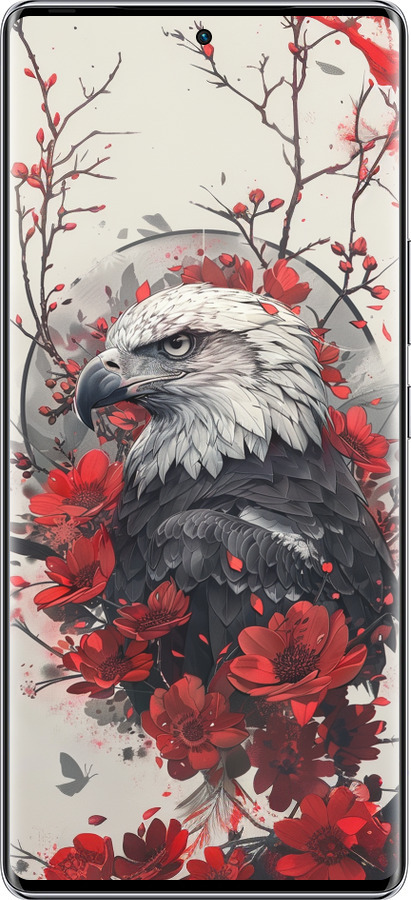 Силиконовый чехол Рубиновый орел для Infinix Zero 40 5G - 6103u-3822 изображение 