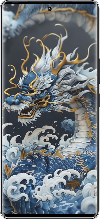 Силиконовый чехол Водяной дракон для Infinix Zero 40 5G - 6113u-3822 изображение 