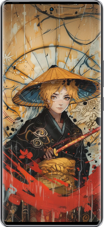 Силиконовый чехол Самурайская отвага для Infinix Zero 40 5G - 6115u-3822 изображение 