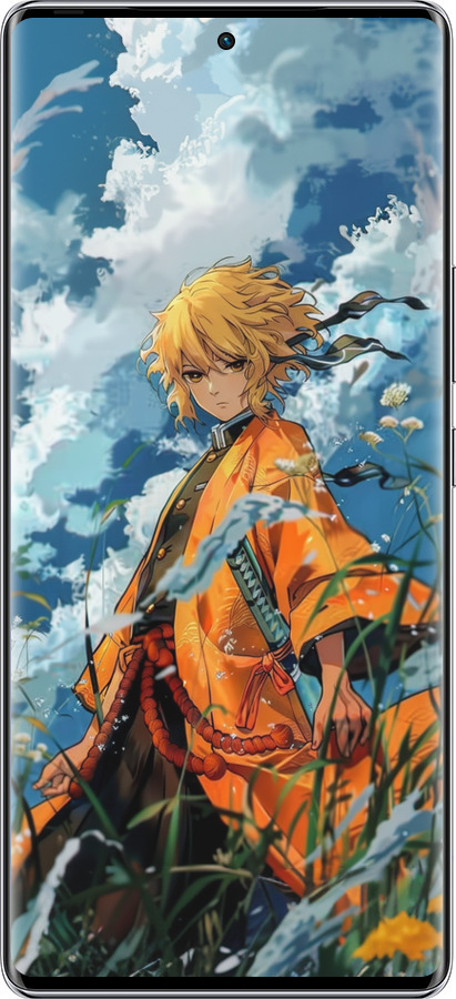 Силиконовый чехол Zenitsu Agatsuma для Infinix Zero 40 5G - 6117u-3822 изображение 