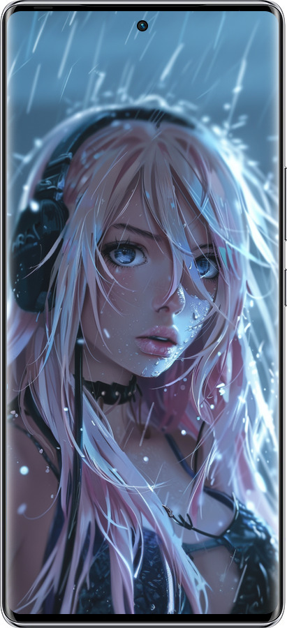 Силиконовый чехол Неоновый дождь для Infinix Zero 40 5G - 6119u-3822 изображение 