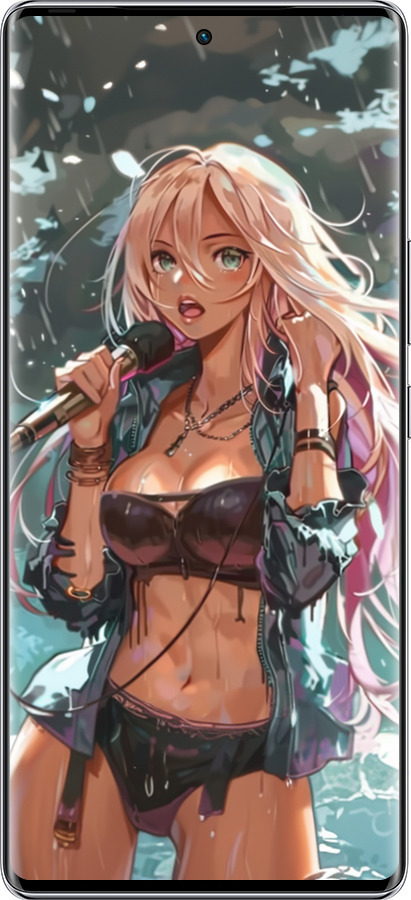 Силиконовый чехол Аниме-звезда под водопадом для Infinix Zero 40 5G - 6121u-3822 изображение 