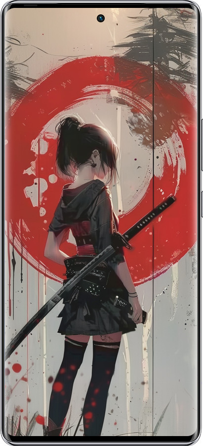 Силіконовий чехол Сутінки воїна: Танок з катаною для Infinix Zero 40 5G - 6123u-3822 изображение 