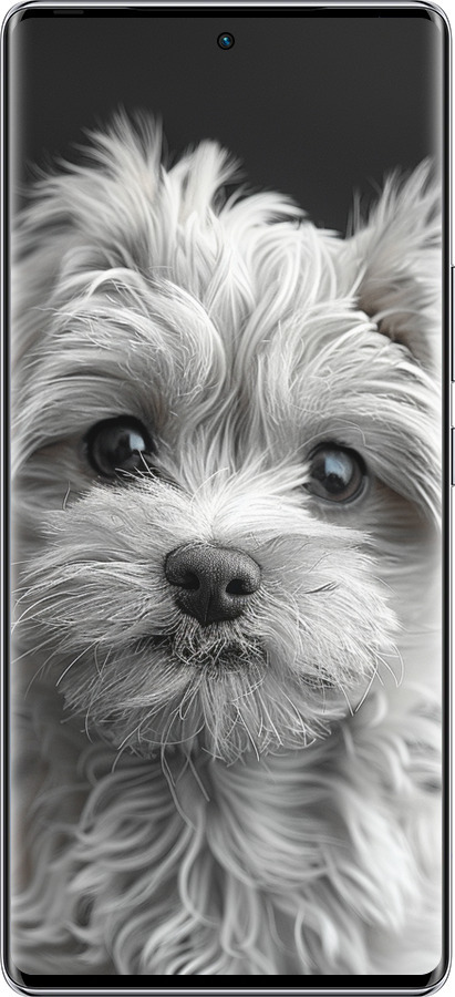 Силиконовый чехол Мальтипу на чорном фоне для Infinix Zero 40 5G - 6156u-3822 изображение 