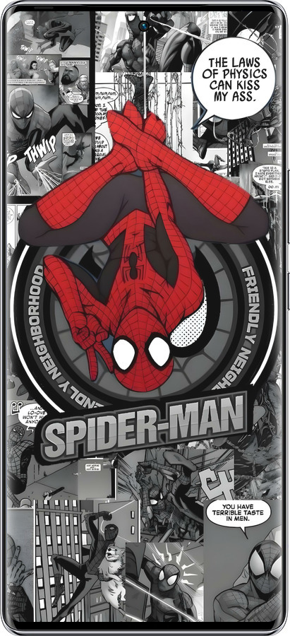 Силиконовый чехол Человек паук для Infinix Zero 40 5G - 6279u-3822 изображение 