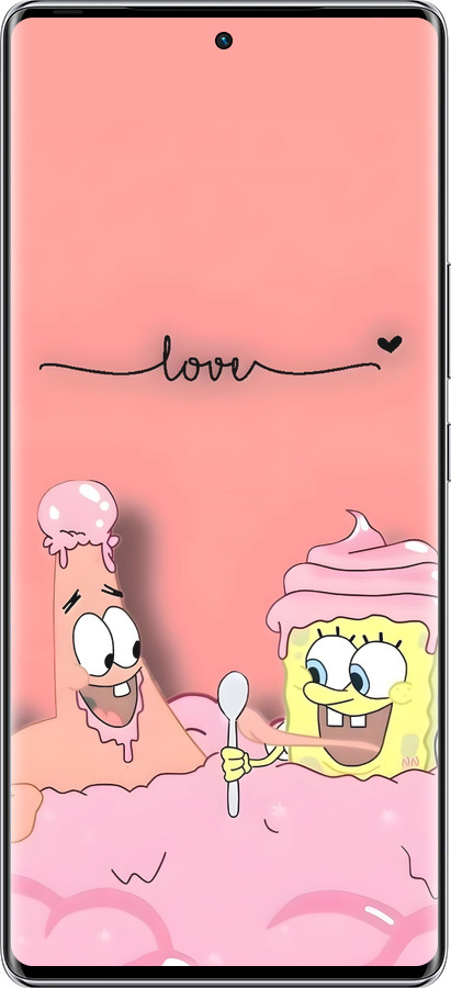 Силиконовый чехол Спанч Боб для Infinix Zero 40 5G - 6282u-3822 изображение 