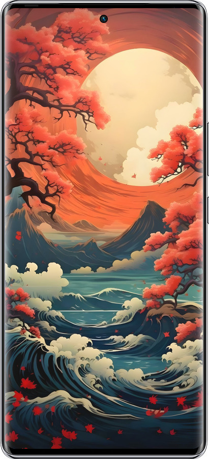 Силіконовий чехол Природа Японії для Infinix Zero 40 5G - 6327u-3822 изображение 