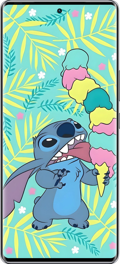 Силиконовый чехол Стич для Infinix Zero 40 5G - 6361u-3822 изображение 