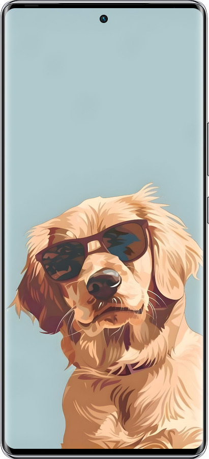 Силіконовий чехол Пес в очках для Infinix Zero 40 5G - 6381u-3822 изображение 