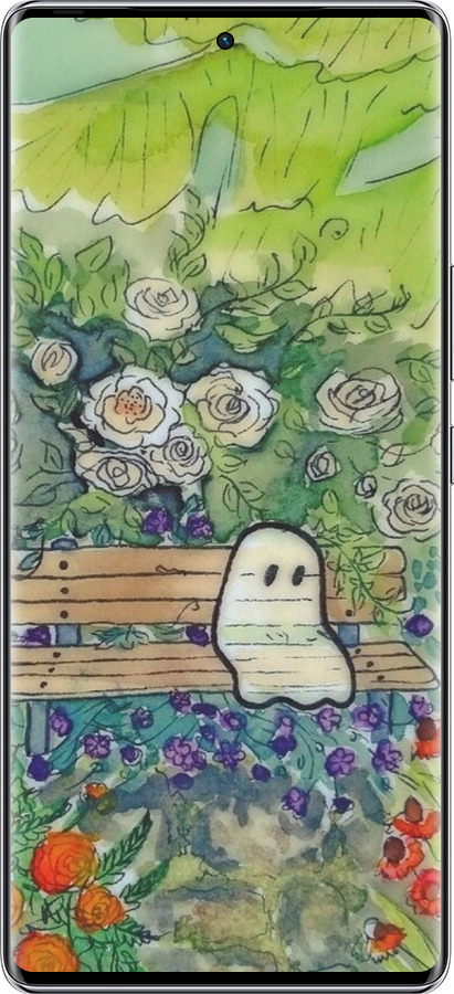 Силиконовый чехол Грустное привидение для Infinix Zero 40 5G - 6403u-3822 изображение 