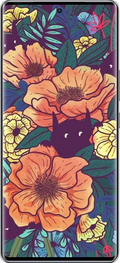 Силиконовый чехол С изображением полевых цветов для Infinix Zero 40 5G - 6419u-3822 изображение 