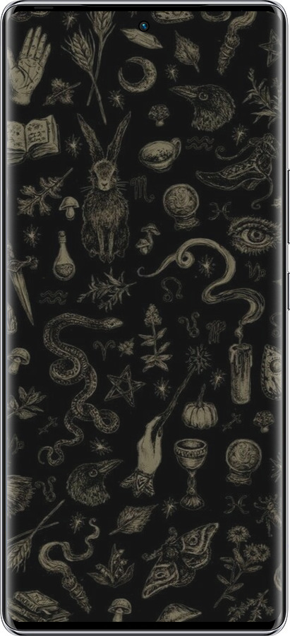 Силиконовый чехол Мистический коллаж с травами и магическими символами для Infinix Zero 40 5G - 6428u-3822 изображение 