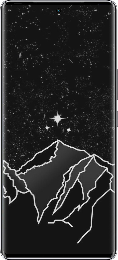 Силиконовый чехол Минималистический горный пейзаж для Infinix Zero 40 5G - 6438u-3822 изображение 