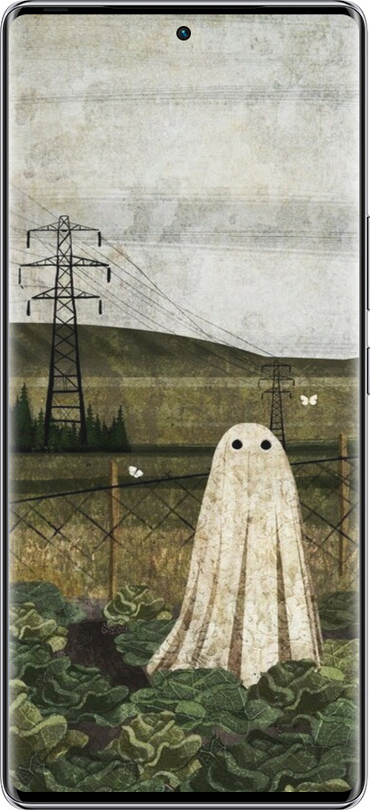 Силиконовый чехол Иллюстрация призрак в капусте для Infinix Zero 40 5G - 6440u-3822 изображение 