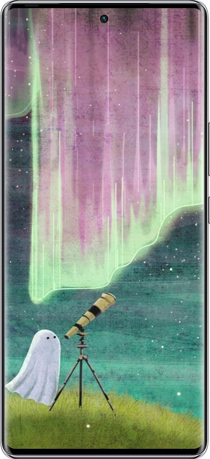 Силиконовый чехол Привидение и звезды для Infinix Zero 40 5G - 6443u-3822 изображение 