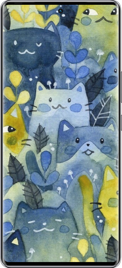 Силиконовый чехол С изображением кошачьего леса для Infinix Zero 40 5G - 6447u-3822 изображение 