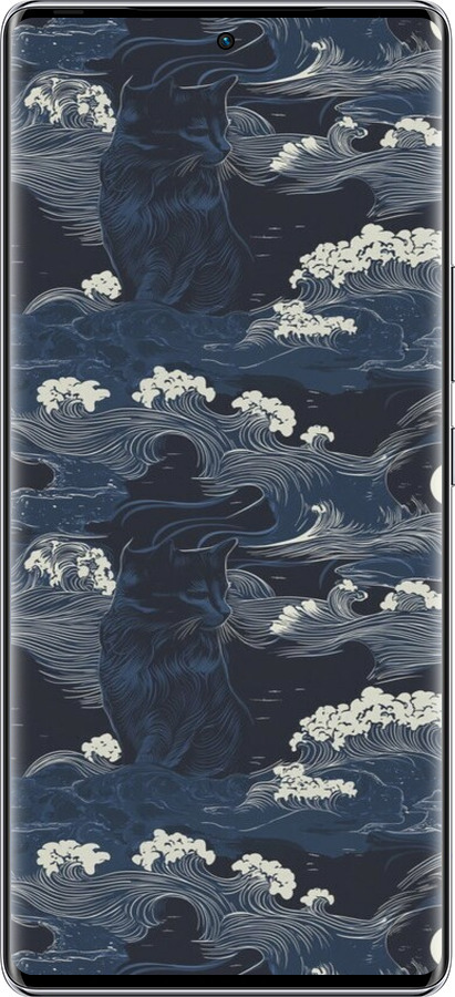 Силиконовый чехол Морская тематика в стиле арт-деко для Infinix Zero 40 5G - 6520u-3822 изображение 