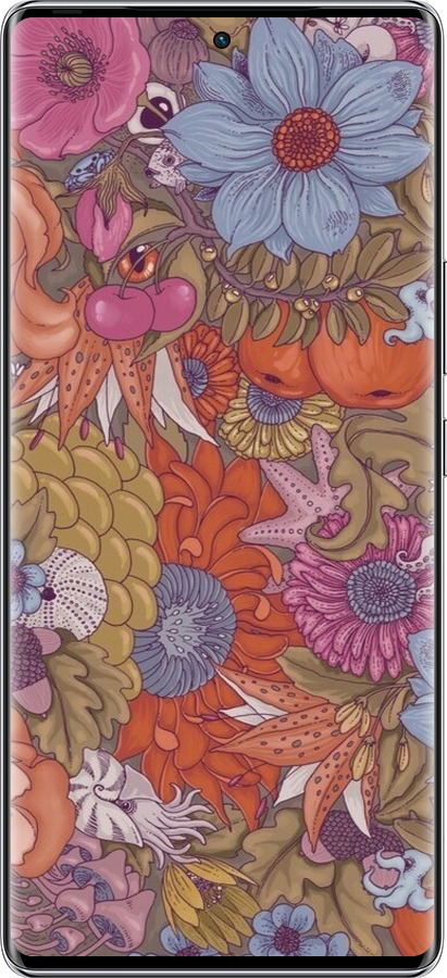 Силіконовий чехол Абстрактні  квіти для Infinix Zero 40 5G - 6526u-3822 изображение 