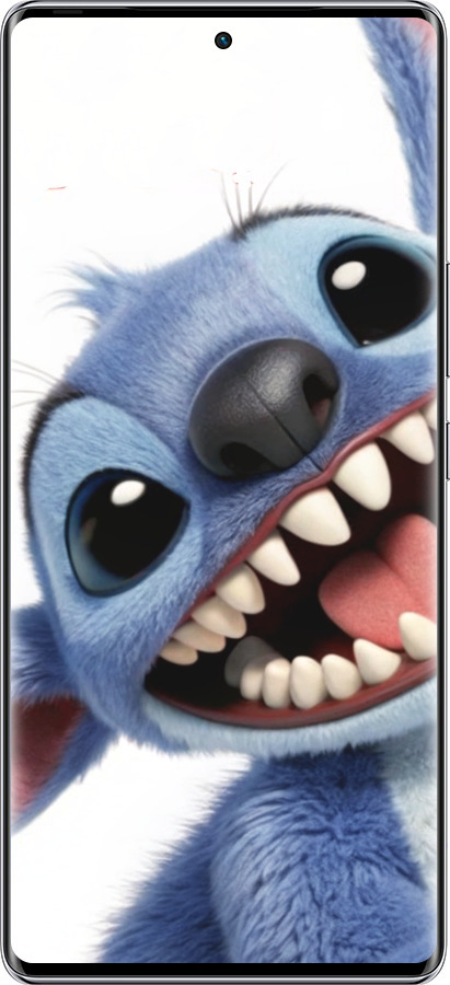 Силиконовый чехол Стич для Infinix Zero 40 5G - 6684u-3822 изображение 