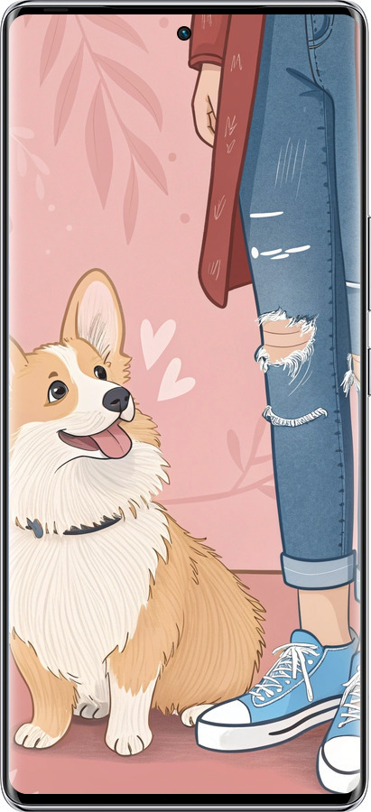 Силиконовый чехол Корги 3 для Infinix Zero 40 5G - 6707u-3822 изображение 