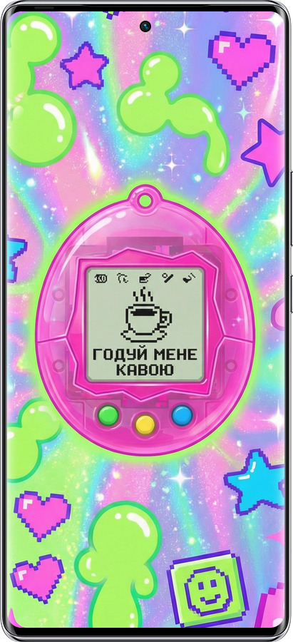 Силиконовый чехол Y2K Aesthetic Retro Pet: Годуй мене кавою для Infinix Zero 40 5G - 6784u-3822 изображение 