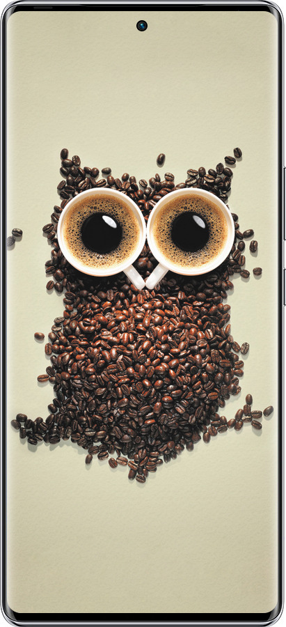 Силиконовый чехол Сова из кофе для Infinix Zero 40 5G - 777u-3822 изображение 