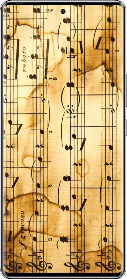 Силиконовый чехол Ноты для Infinix Zero 40 5G - 905u-3822 изображение 