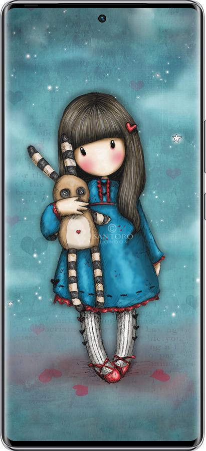 Силиконовый чехол Девочка с зайчиком для Infinix Zero 40 5G - 915u-3822 изображение 