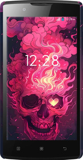 3D пластиковий глянцевий чехол Череп арт для Lenovo A2010 - 6385c-216 изображение 