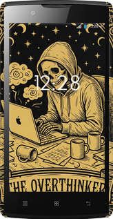 3D пластиковий глянцевий чехол The Overthinker для Lenovo A2010 - 6774c-216 изображение 