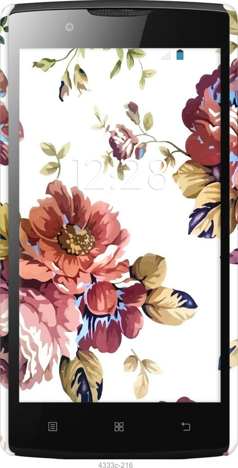 3D пластиковый глянцевый чехол Vintage flowers для Lenovo A2010 - 4333c-216 изображение 