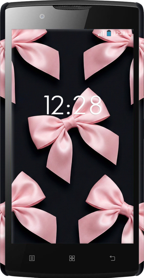 3D пластиковый глянцевый чехол Coquette Ribbons Dark Coquette для Lenovo A2010 - 6767c-216 изображение 
