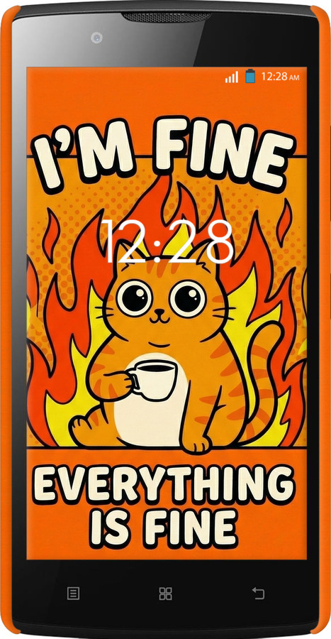 3D пластиковый глянцевый чехол Funny Cat для Lenovo A2010 - 6786c-216 изображение 