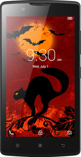 Силиконовый чехол Чёрная кошка под луной для Lenovo A2010 - 1190u-216 изображение 