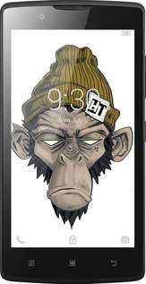 Силиконовый чехол Обезьяна в шапке для Lenovo A2010 - 4183u-216 изображение 